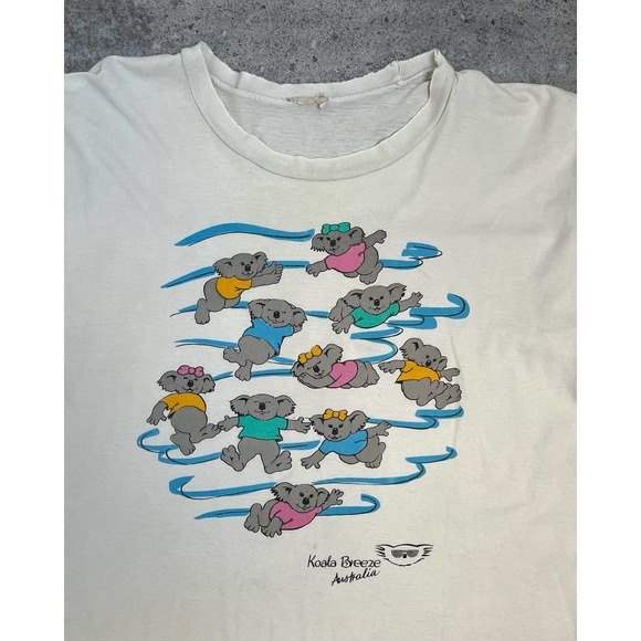 "Koala Breeze" Faded Tee (M) - 1980s - Picture 2 of 2